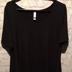 LuLaRoe Perfect T Solid Black Size Medium